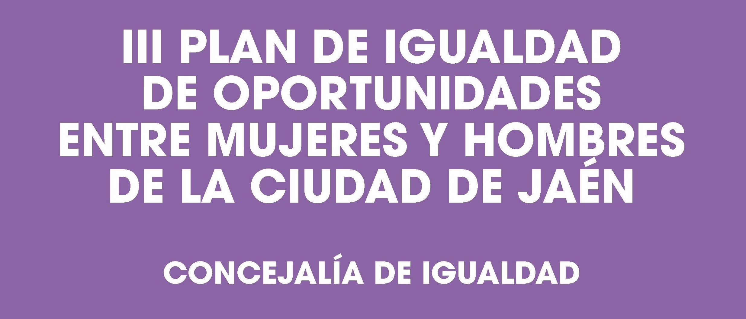Debate social en torno al  III Plan de Igualdad de Oportunidades entre Mujeres y Hombres de la Ciudad de Jaén.  